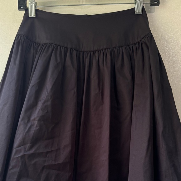 Reiss Black A-Line Skirt with Button Detail - Picture 5 of 11